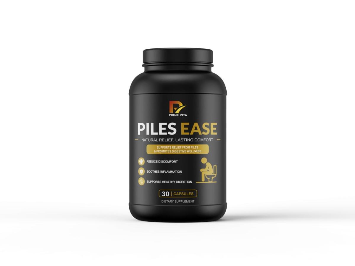 Piles Ease Capsules | Natural Relief from Piles & Hemorrhoids | Reduces Discomfort | Soothes Inflammation | Supports Healthy Digestion | 30 Capsules