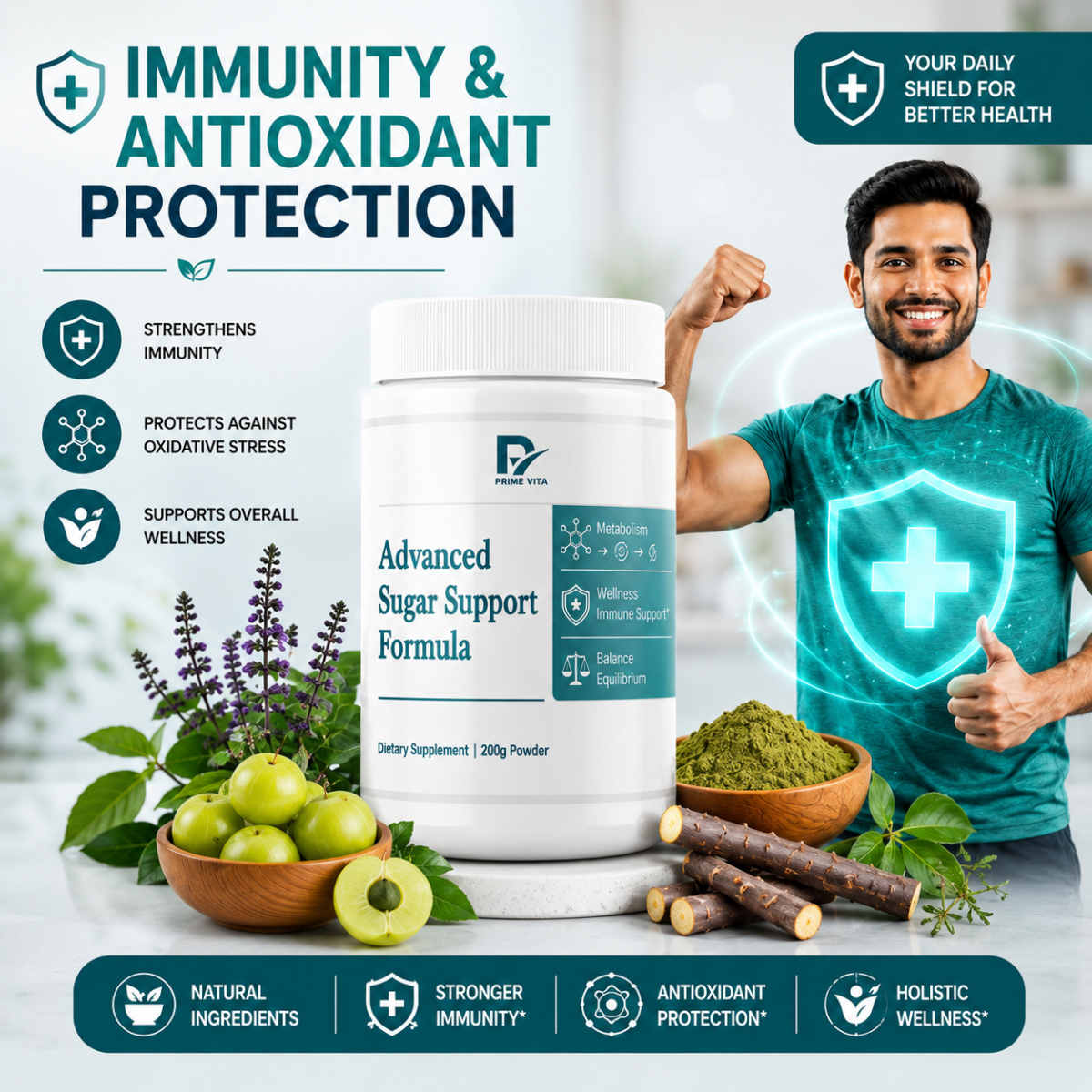 SUPPORTS HEALTHY BLOOD SUGAR LEVELS