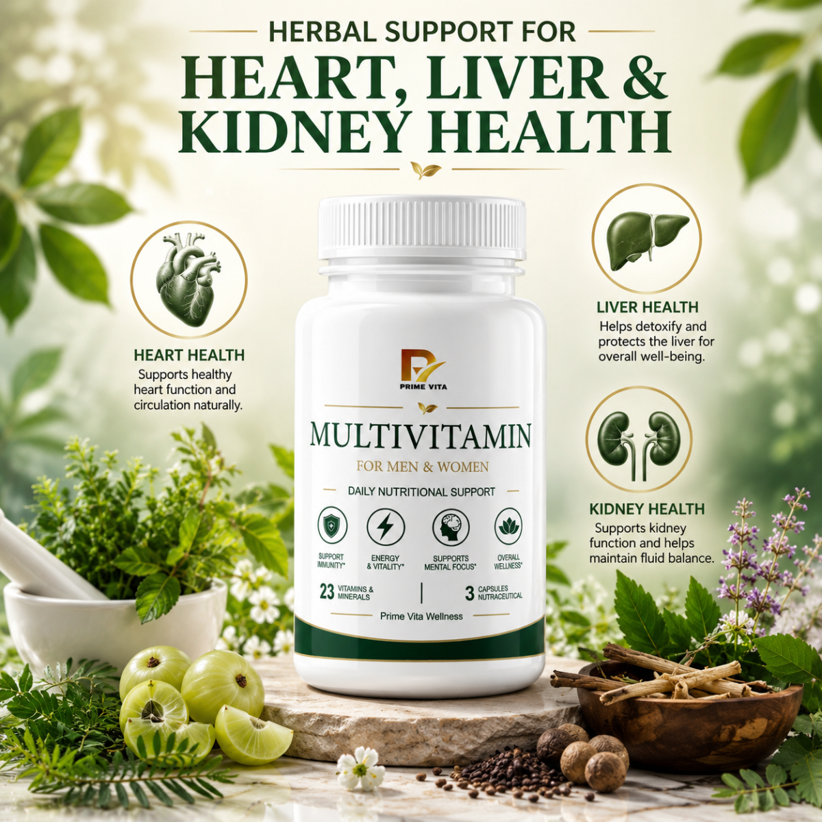 SUPPORTS ENERGY, STRENGTH & STAMINA