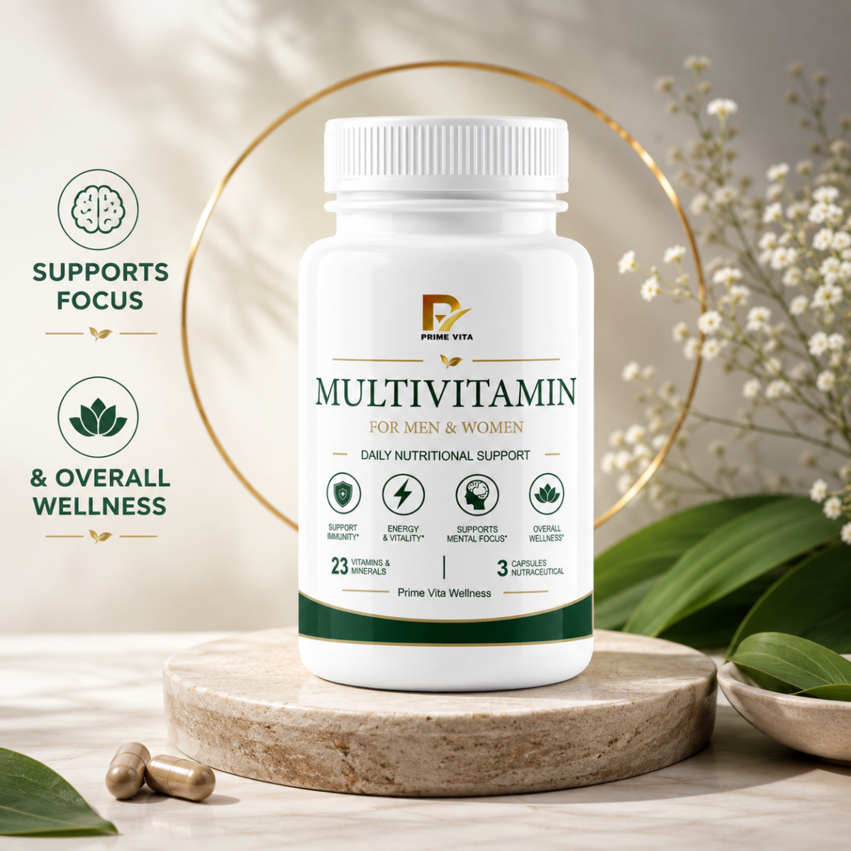 SUPPORTS DAILY ENERGY & STAMINA