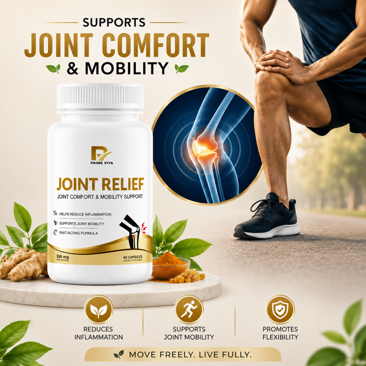 HELPS MAINTAIN BONE & JOINT HEALTH