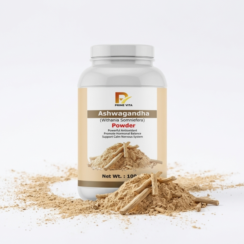 Ashwagandha Powder | 100% Pure Withania Somnifera | Powerful Antioxidant | Promotes Hormonal Balance | Supports Calm Nervous System | Boosts Energy & Immunity | 100g