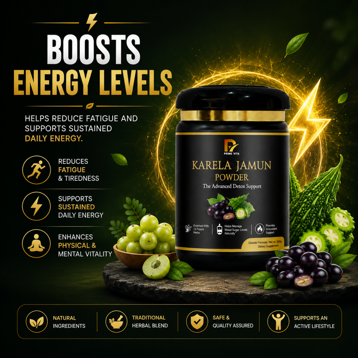 BOOSTS ENERGY LEVELS