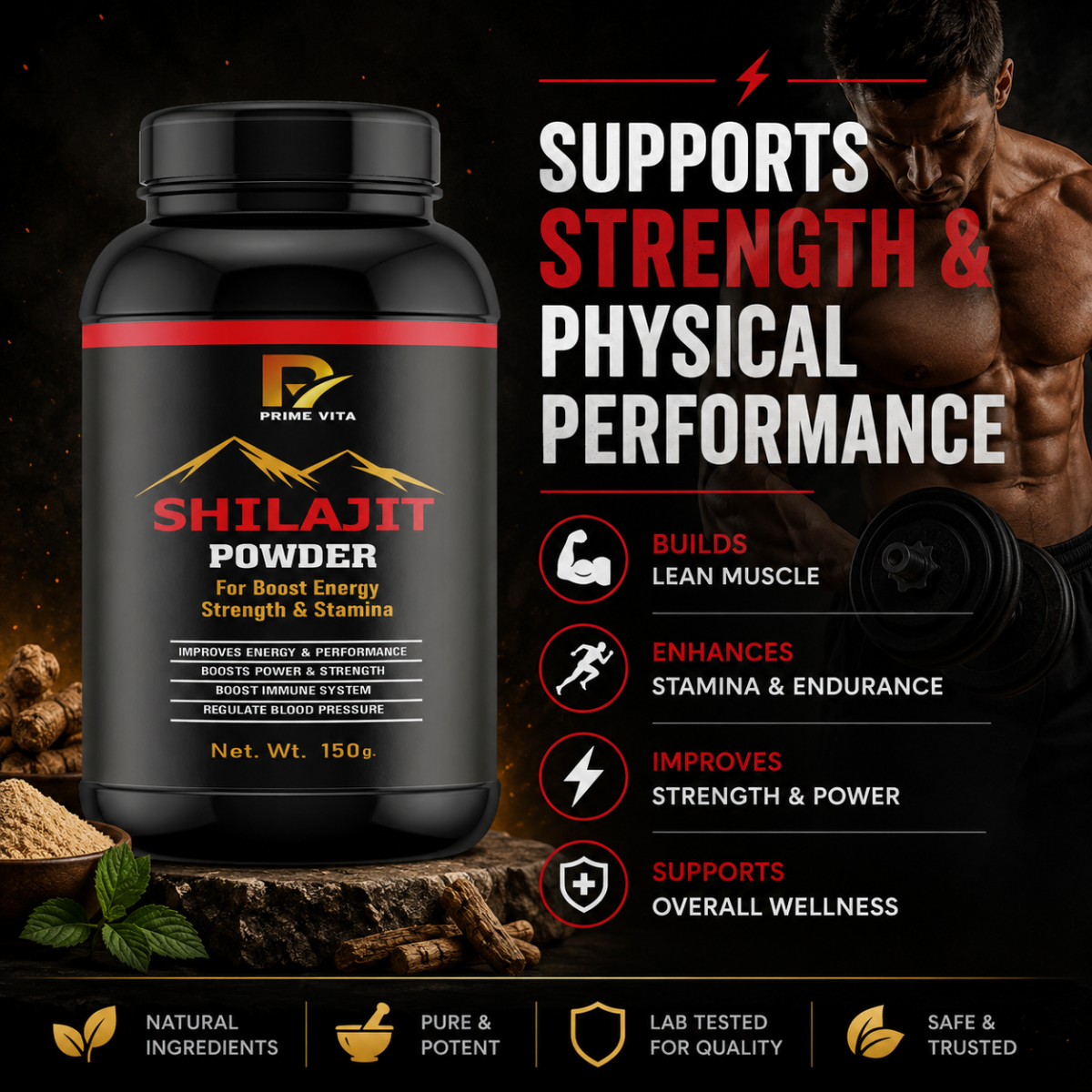BOOSTS ENERGY, IMMUNITY & RECOVERY