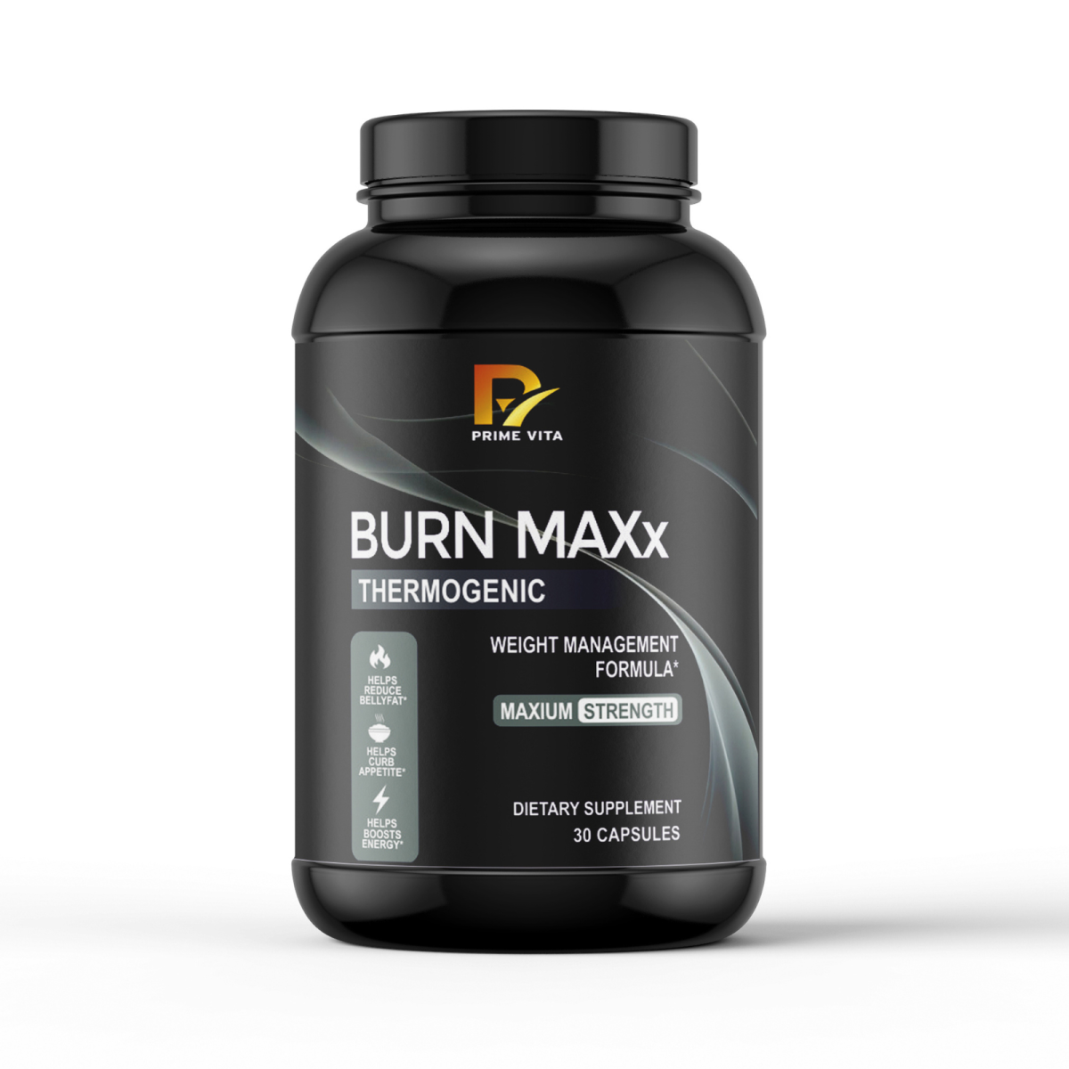 Burn MAXx Thermogenic Capsules | Maximum Strength Weight Management Formula | 500mg Garcinia Cambogia 60% HCA | Green Tea EGCG | Green Coffee CGA | Reduces Belly Fat | Boosts Energy & Curbs Appetite | 30 Capsules