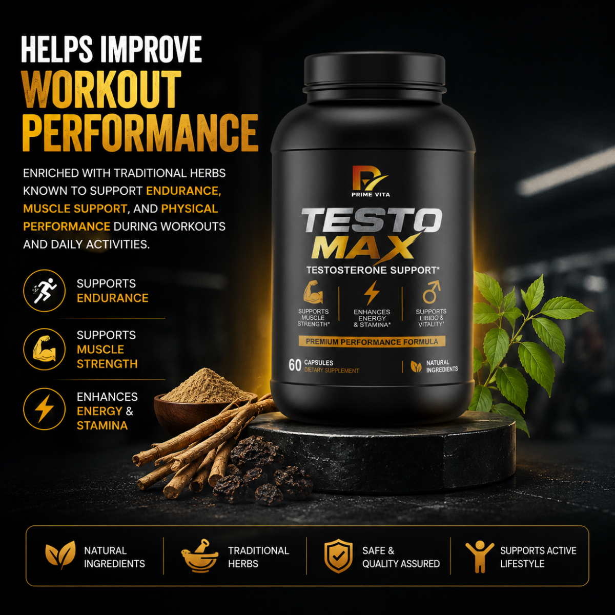 HELPS IMPROVE WORKOUT PERFORMANCE